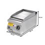 Thumbnail Grill electric profesional, inox, cu suprafata neteda PLUS, 40*90*30 cm - 1