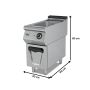 Thumbnail Bain marie profesional, electric, inox, 1 bazin, 40*90*80 cm - 1