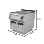Thumbnail Bain marie profesional, electric, inox, 2 bazine, 80*90*80 cm - 1