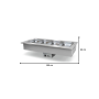Thumbnail Modul bain marie drop-in 4 GN1/1 - 1