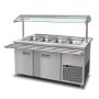 Thumbnail Salad bar, inox, 3*1/1 GN, racire ventilata, 120*90*85/131 cm - 0