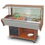 Thumbnail Salad bar, de perete, inox, 4*1/1 GN, 155*90*85/137 cm - 0