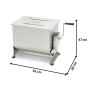 Thumbnail Malaxor carne manual inox 55 kg / cuva basculanta - 6