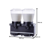 Thumbnail Aparat dozator special suc, ayran, iaurt, ceai rece, cafea rece capacitate 2 bazine 22 lt cu mixer - 4