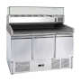 Thumbnail Masa frigorifica preparare pizza cu 3 usi, capacitate 368 litri, blat din granit, racire statica - 0