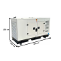 Thumbnail Grup electrogen / Generator electric trifazic - 34 KVA/27 KW - 7