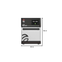 Thumbnail Cuptor multifunctional super rapid, racire ciclonica, 1 tava 300*300, 32*66*60 cm - 1