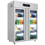 Thumbnail Dulap congelator snack vertical inox, FRENOX cu 2 usi din sticla, 1200 lt - 0