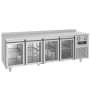 Thumbnail Masa rece FRENOX, profesionala, Eficienta Energetica, inox, 4 usi din sticla, 550 lt, 233*60*85 cm - 0