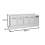 Thumbnail Frigider pentru bar FRENOX, inox, 4 usi, 632 lt, 248*60*100 cm - 2