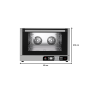 Thumbnail Cuptor profesional patiserie / gastronomie FM electric cu 4 tavi cu panou de control digital - 6
