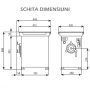 Thumbnail Masina pentru tocat carne, LA MINERVA, inox, 250 kg/h, 35.5*26*49 cm - 4