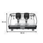 Thumbnail Espressor automat FIAMMA 2 grupuri inteligente, 3.5 - 6.5 kW, inox, 82*63*51 cm - 8