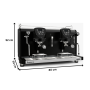 Thumbnail Espressor automat FIAMMA, 2 grup inteligent cu touchscreen, 3.5 – 5.5 kW, inox, 80*53.4*51.7 cm - 8