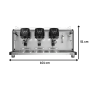 Thumbnail Espressor automat FIAMMA, 3 grup inteligent cu touchscreen, 4.2 ~6.2 kW, inox, 101*53.4*51.7 cm - 8
