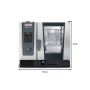 Thumbnail Cuptor profesional RATIONAL iCombi Classic gastro/patiserie, pe gaz, cu umidificare automata si boiler, 6 tavi GN1/1 - 6
