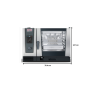 Thumbnail Cuptor profesional RATIONAL iCombi Classic gastro/patiserie, electric, cu umidificare automata si boiler, 6 tavi GN2/1 - 4