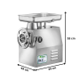 Thumbnail Masina pentru tocat carne, FIMAR ITALIA, full inox AISI304, 300-500 kg/h, 1 viteza, certificat CE, trifazat - 3