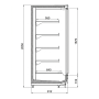 Thumbnail Raft frigorific pentru carne-mezeluri-lactate-bauturi 312 cm - motor exterior - 2
