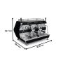 Thumbnail Espressor automat Cappuccino cu 2 grupuri, INOX, 11 L, 4.5 kW - 2
