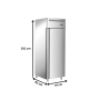 Thumbnail Dulap de congelare vertical inox 650 LT cu 1 usa, -18 / -22°C, 3 grilaje GN 2/1, Panou de control digital - 3