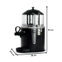 Thumbnail Dispenser pentru bauturi calde, ciocolata calda, supa, cafea, lapte cald, ceai, vin fiert, panou analog, capacitate 5L - 3
