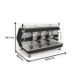 Thumbnail Espressor automat Cappuccino cu 3 grupuri, INOX, 19 L, 5 kW - 7