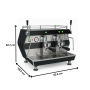 Thumbnail Espressor automat Cappuccino cu 2 grupuri, INOX, 11 L, 4.5 kW - 3