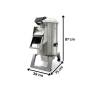 Thumbnail Masina electrica profesionala din otel inoxidabil pentru curatat cartofi, capacitate 10 - 15 kg - 8