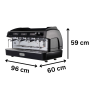 Thumbnail Espressor automat FIAMMA 3 grupuri, SE, 5.2 kW, 96*60*59 cm - 1