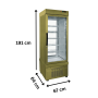 Thumbnail Vitrina frigorifica cofetarie Tekna, temp: +5...-25 °C, racire ventilata, 400 lt. 67*64*191 cm - 1