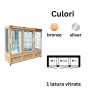Thumbnail Vitrina frigorifica combinata No-Frost cofetarie Tekna, temp: -25...+10 °C, racire ventilata No-Frost, 1355 lt. 220*64*191 cm - 2