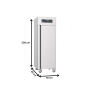 Thumbnail Dulap frigorific vertical cu roti, inox, FRENOX cu 1 usa, Eficienta Energetica, 700 lt - 7