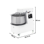 Thumbnail Malaxor aluat PRISMAFOOD ITALIA, Capacitate cuva: 41 Lt, bol detasabil, Capacitate aluat: 32 kg - 9