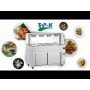 Thumbnail Bain-marie 4 tavi GN 1/1 cu dulap neutru si geam panoramic, 140 cm - 4