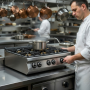 Thumbnail Masina de gatit pe gaz, inox, cu 6 arzatoare PLUS, 120*73*30 cm - 2