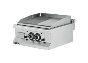 Grill electric dublu neted si striat cromat