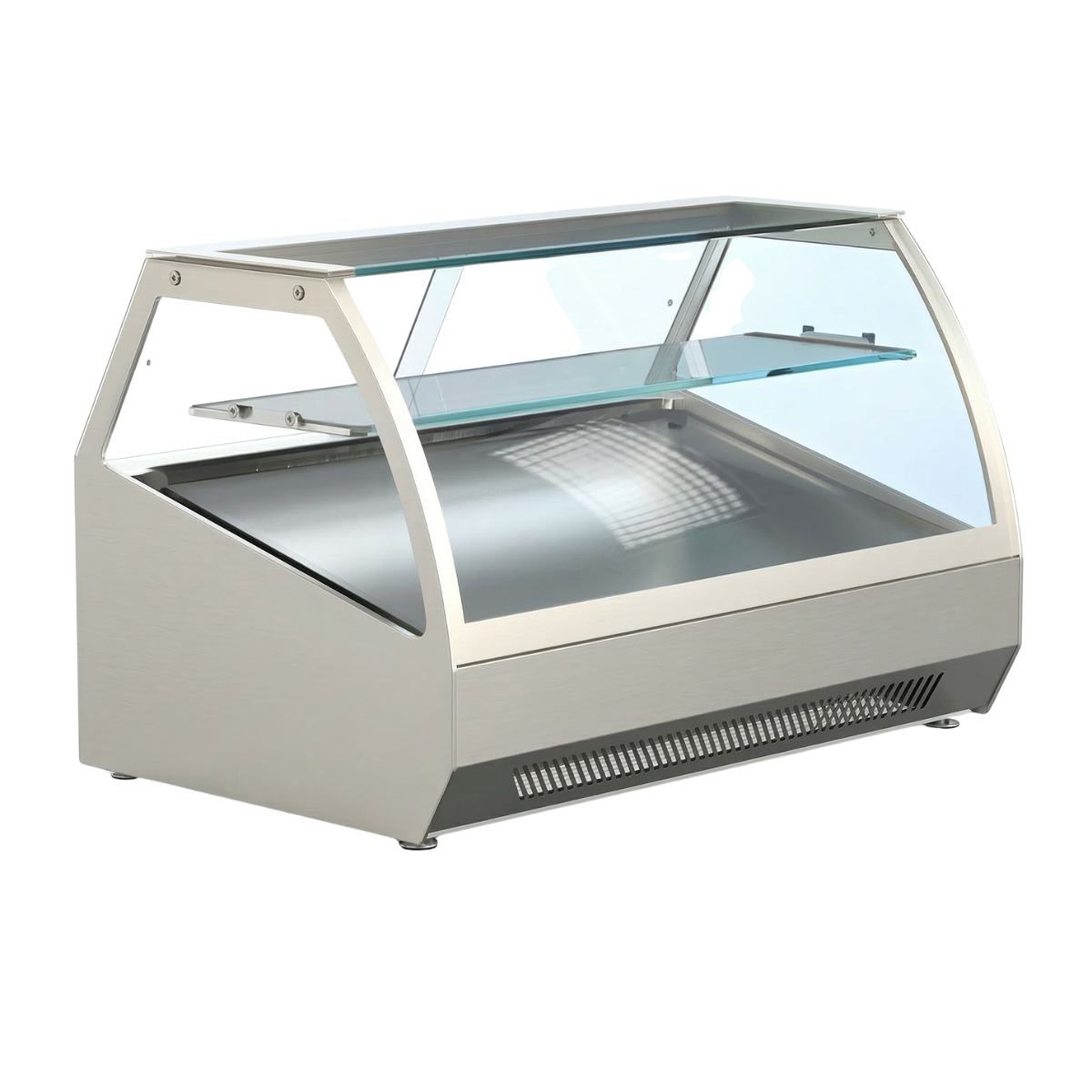 Vitrina frigorifica de banc Artsteel, deserturi, prajituri sau sandvisuri, alba, 240Lt, 172*60*60 cm